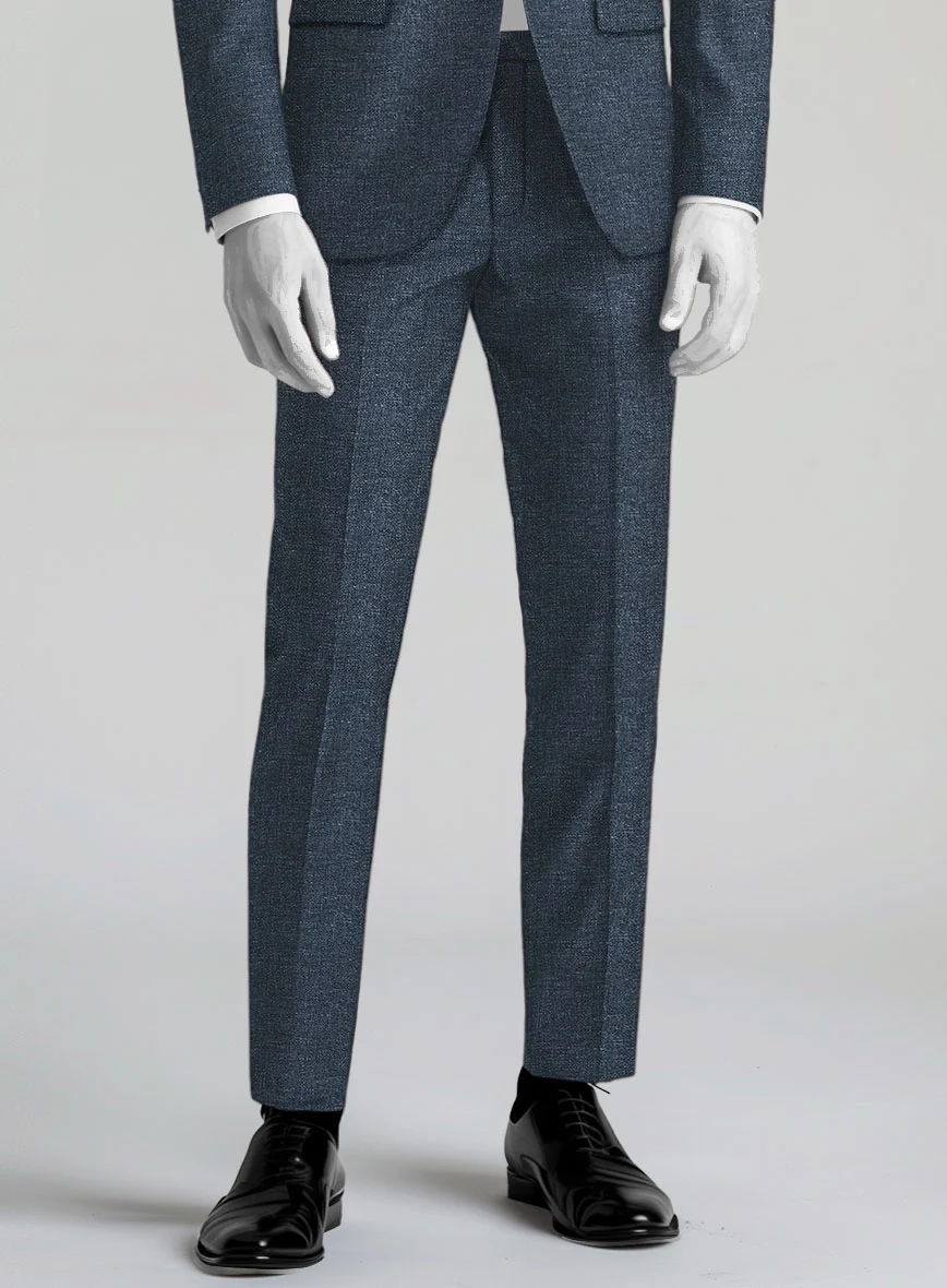 Italian Wool Linen Basket Weave Gulem Suit - Image 6