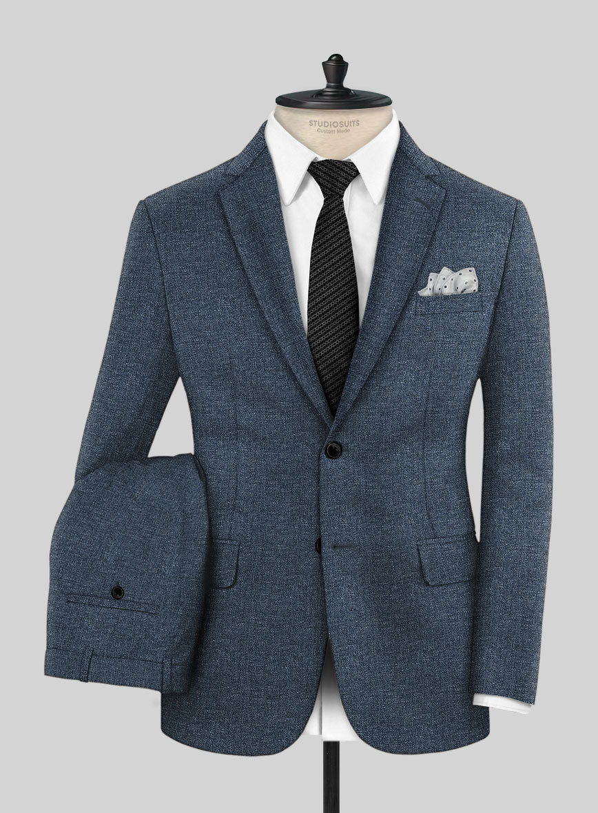 Italian Wool Linen Basket Weave Gulem Suit - Image 2