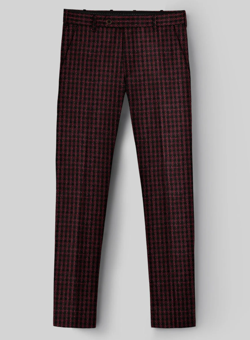 Italian Wool Linen Cashmere Figaro Houndstooth Suit - Image 4