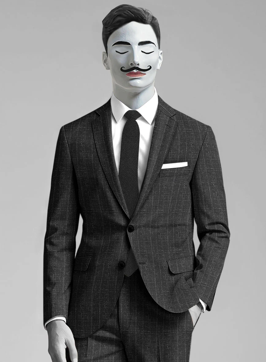 Italian Wool Linen Silk Farniel Suit - Image 3