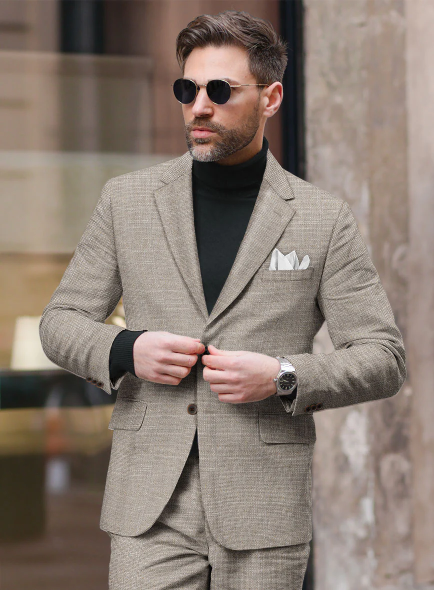 Italian Wool Linen Silk Justo Suit - Image 4
