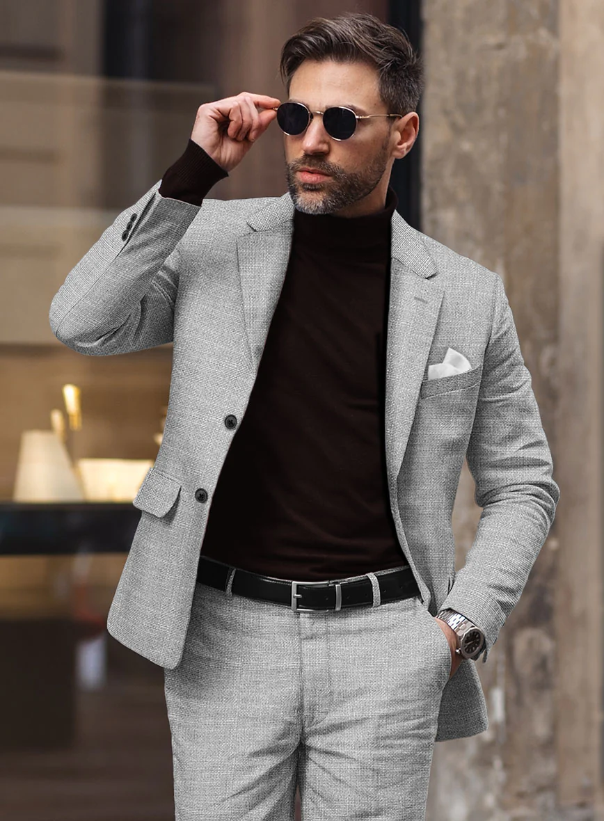 Italian Wool Linen Silk Ottavia Jacket - Image 2