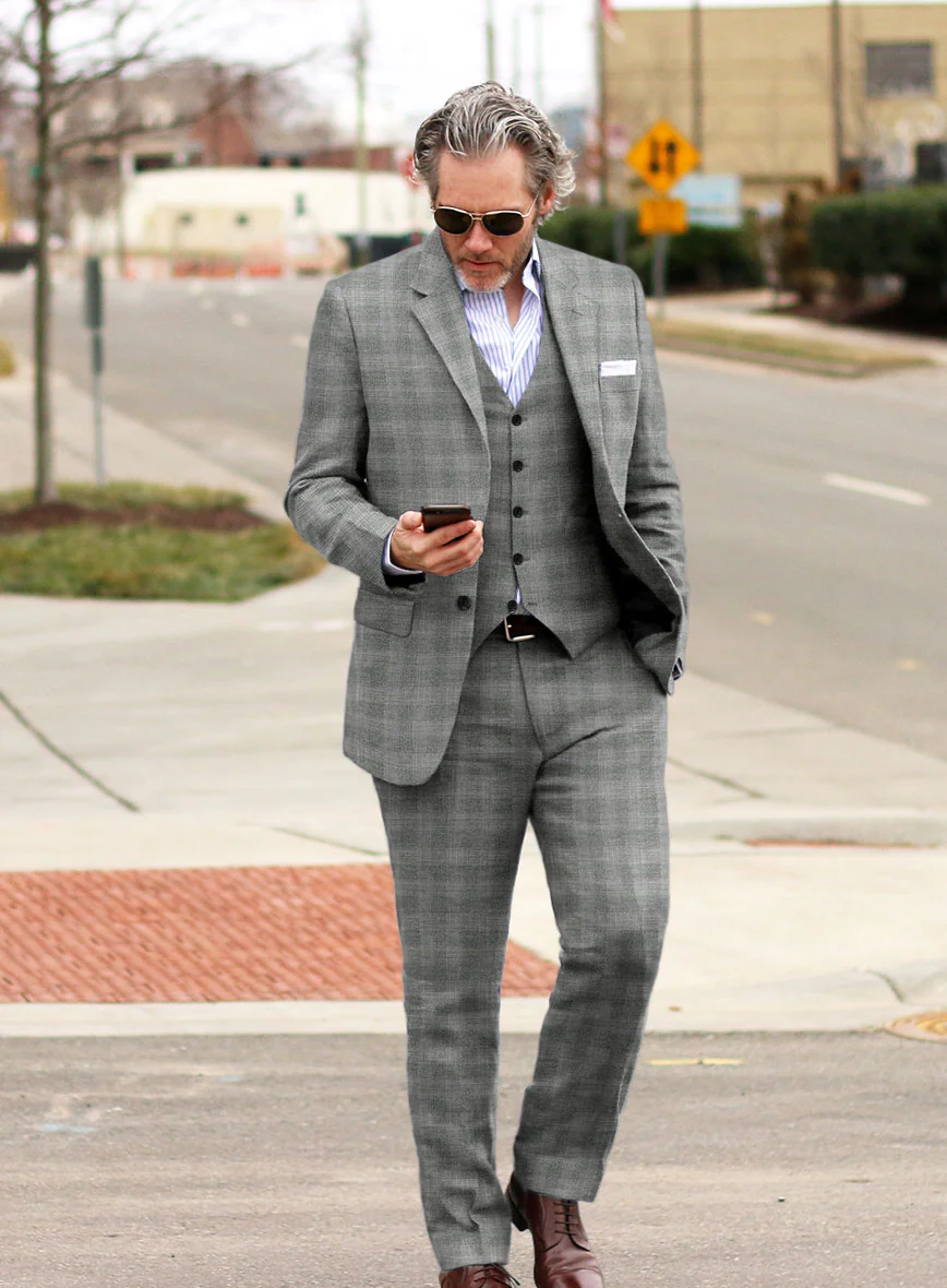 Italian Wool Linen Tansti Suit - Image 2