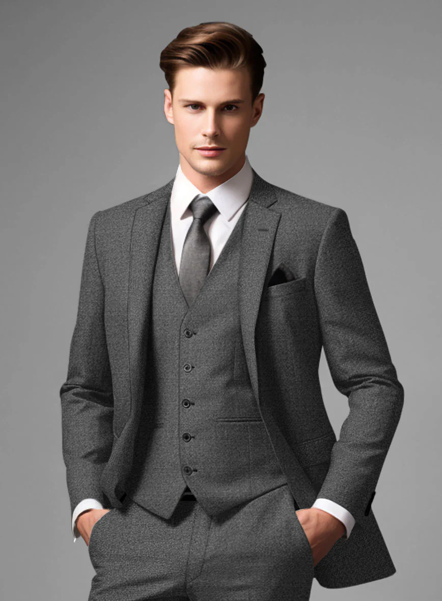 Italian Wool Lycra Franciso Suit - Image 4