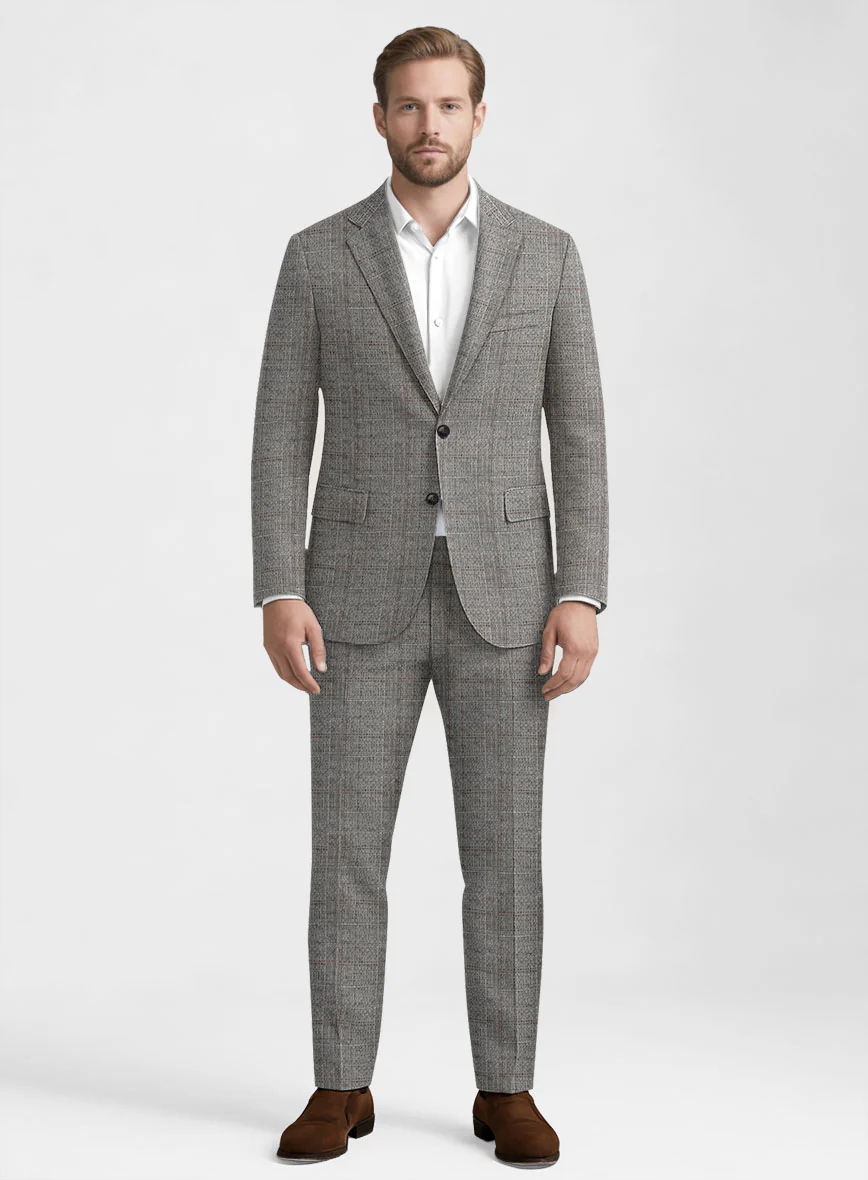 Italian Wool Nocturo Seersucker Suit - Image 6
