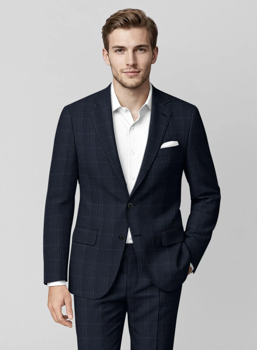 Italian Wool Orviano Crest Suit - Image 3