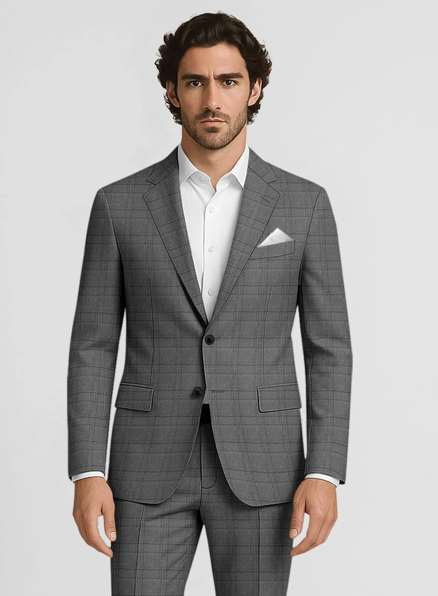 Italian Wool Platino Suit - Image 3