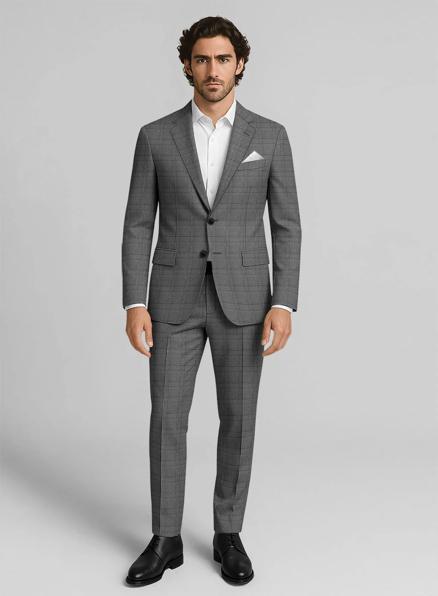 Italian Wool Platino Suit - Image 6