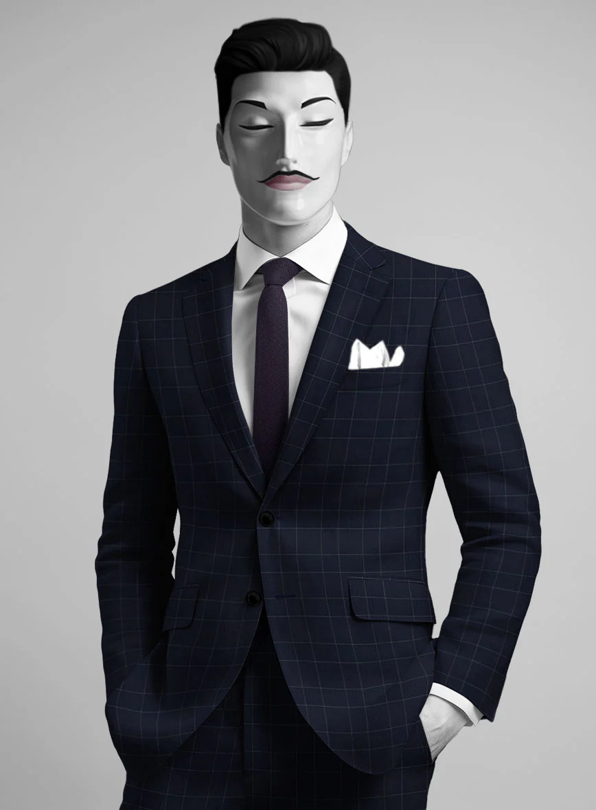 Italian Wool Quadretto Suit - Image 3