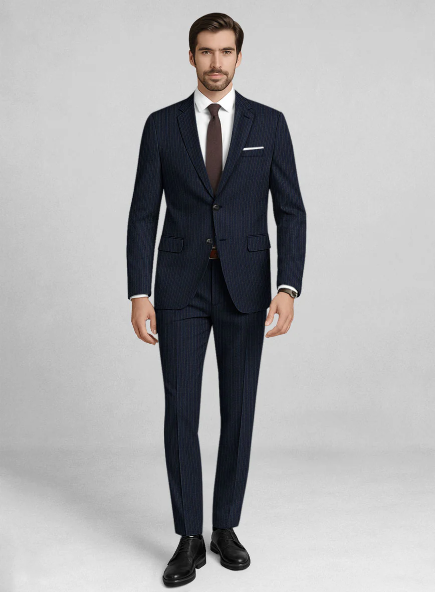 Italian Wool Rigato Suit - Image 6