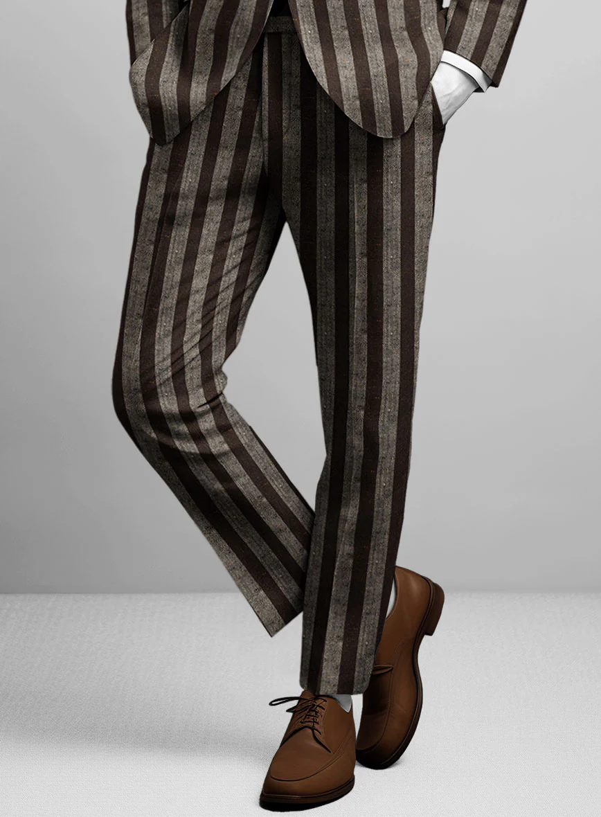 Italian Wool Silk Linen Calwick Pants - Image 2