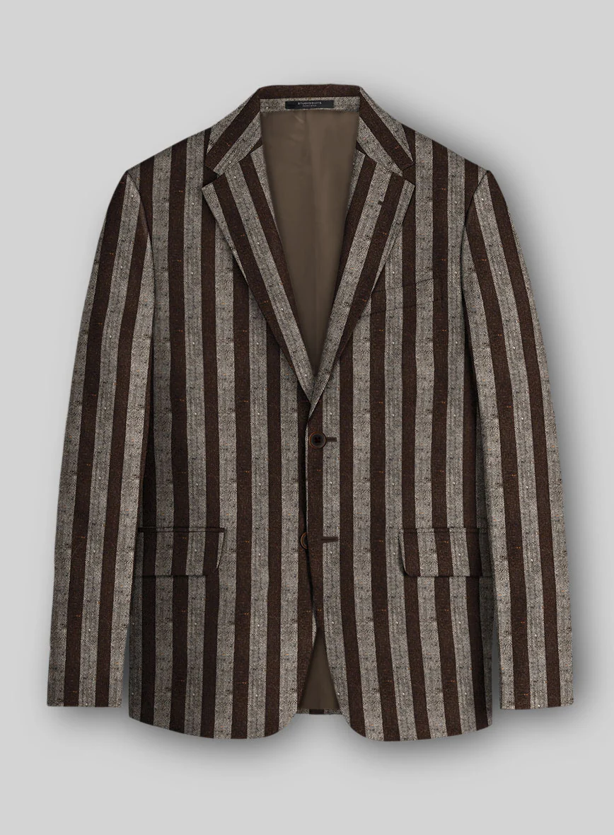 Italian Wool Silk Linen Calwick Suit - Image 3