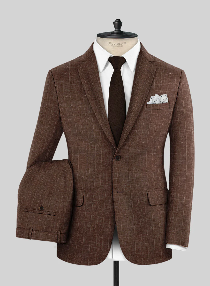 Italian Wool Silk Linen Casimiro Suit - Image 2
