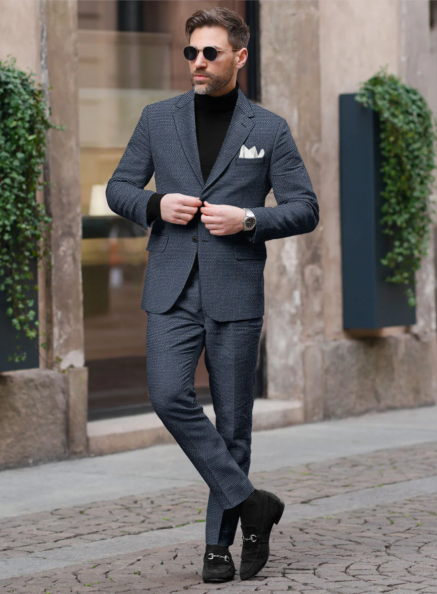 Italian Wool Silk Linen Efren Suit - Image 2