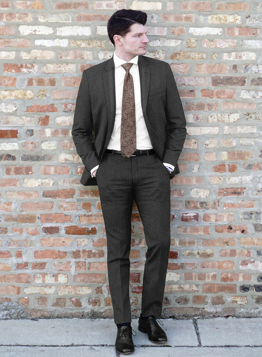 Italian Wool Silk Linen Gaspar Suit - Image 2