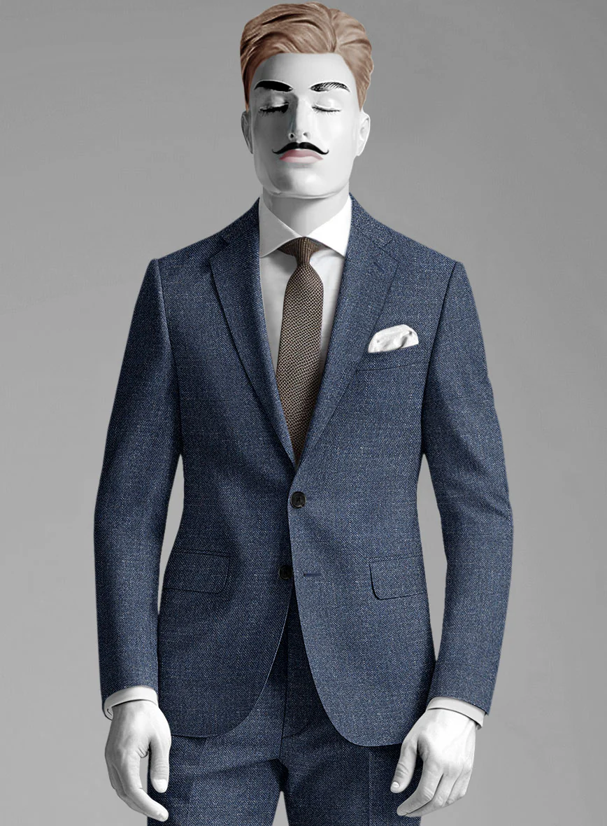 Italian Wool Silk Linen Giordano Suit - Image 3