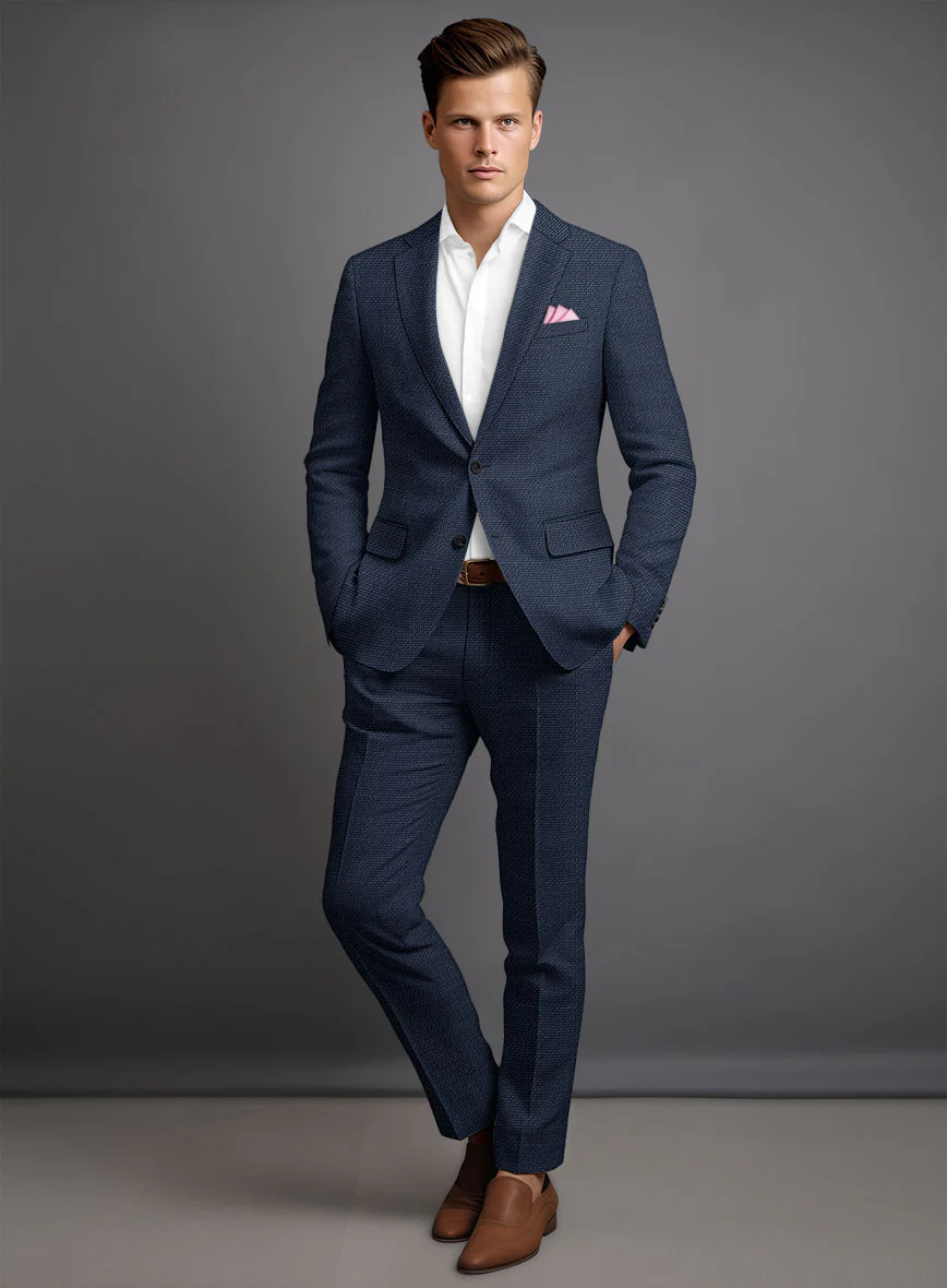 Italian Wool Silk Linen Nives Suit - Image 2