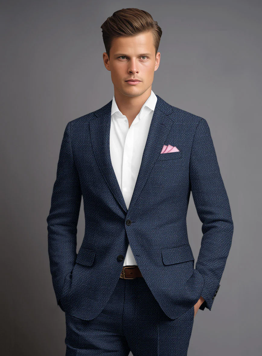 Italian Wool Silk Linen Nives Suit - Image 4