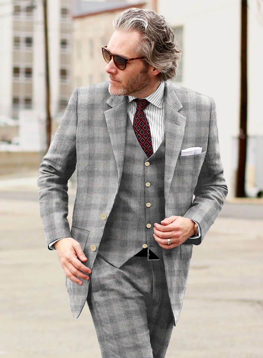 Italian Wool Silk Linen Raimundo Jacket - Image 2