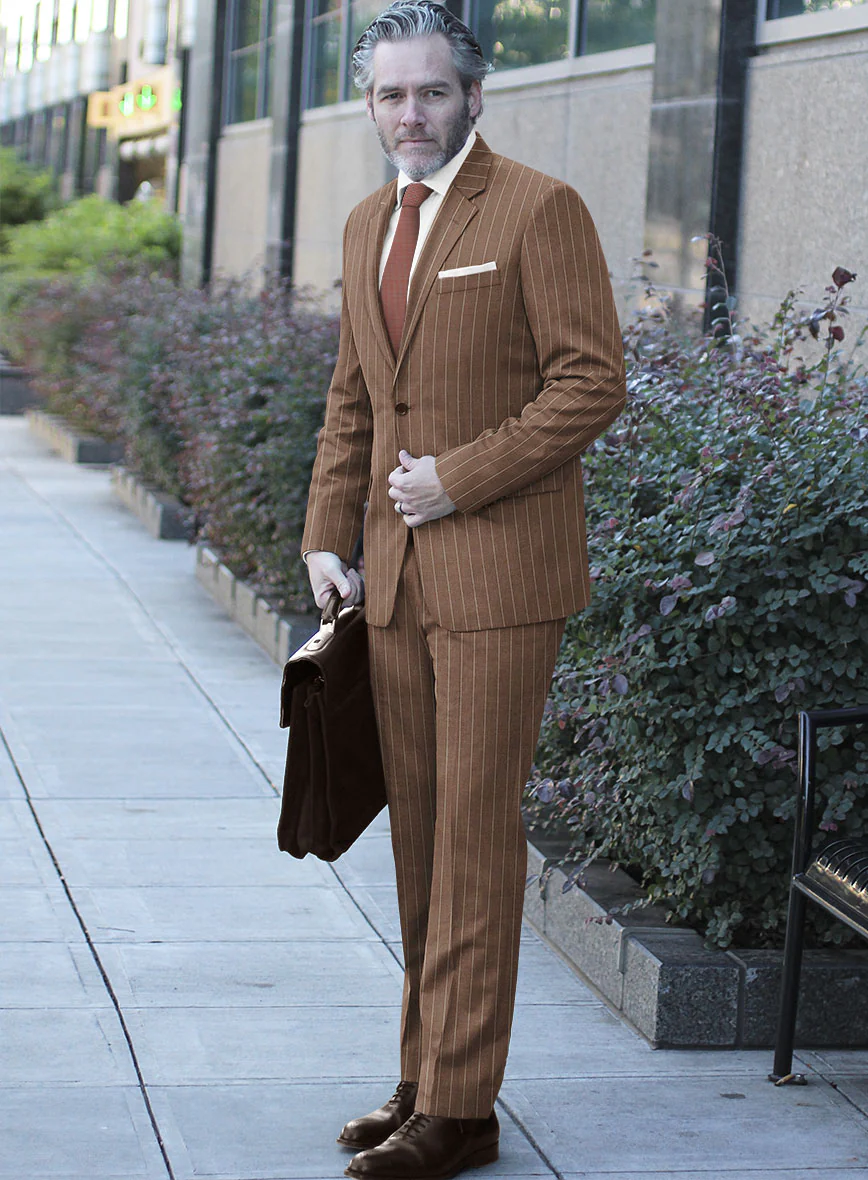 Italian Wool Silk Linen Tiziana Suit - Image 2