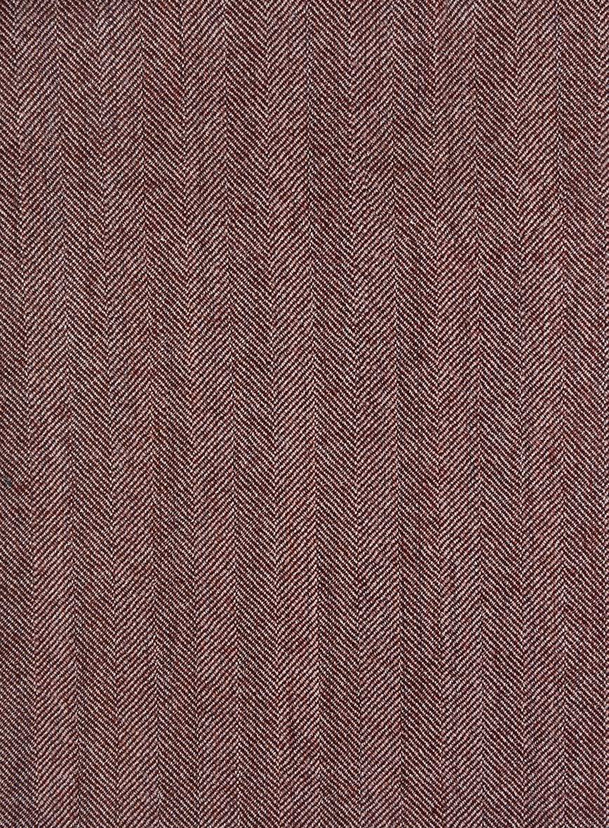 Italian Wool Silk Morwyn Herringbone Jacket - Image 3