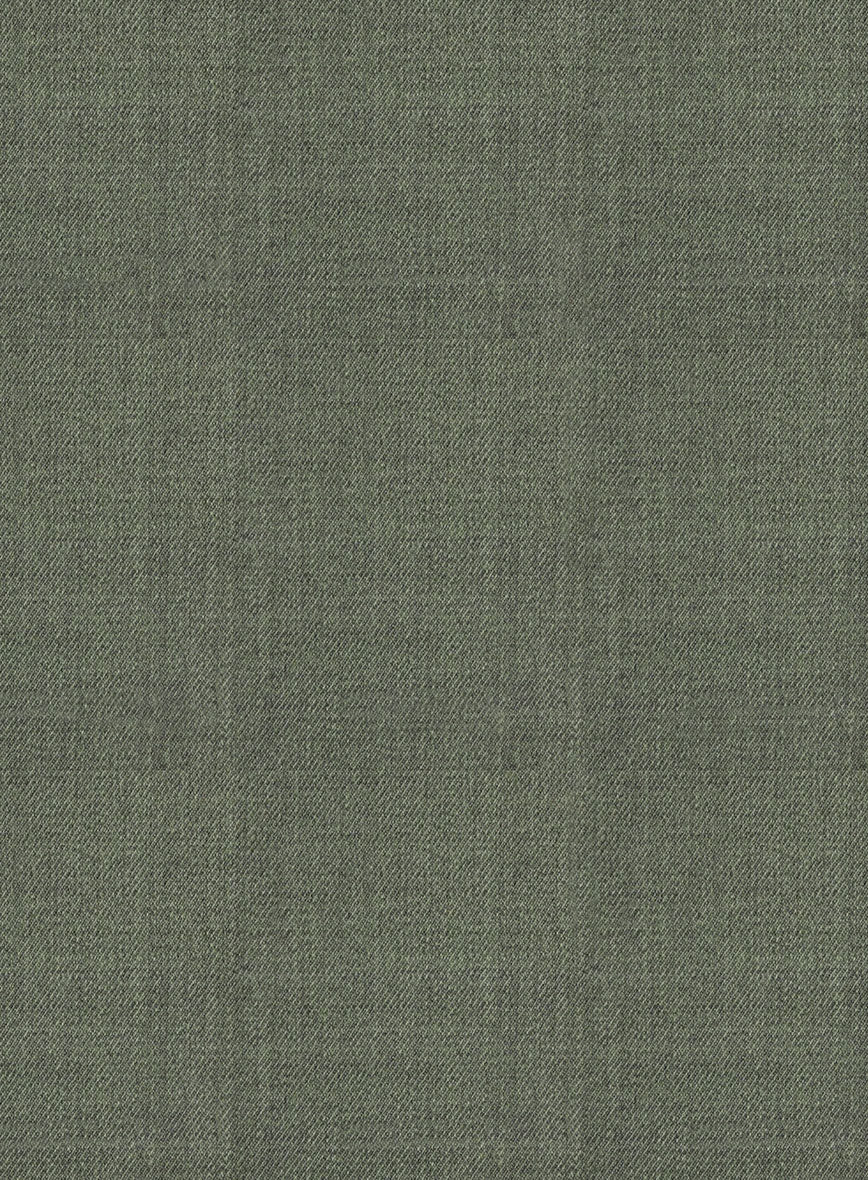 Italian Wool Silk Oliveno Pants - Image 3