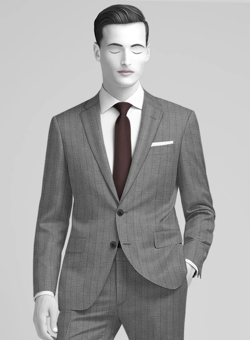 Italian Wool Slate Band Jacket - Image 2