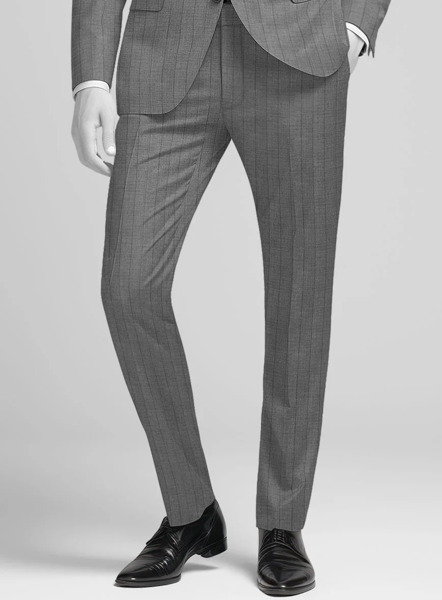 Italian Wool Slate Band Pants - Image 2