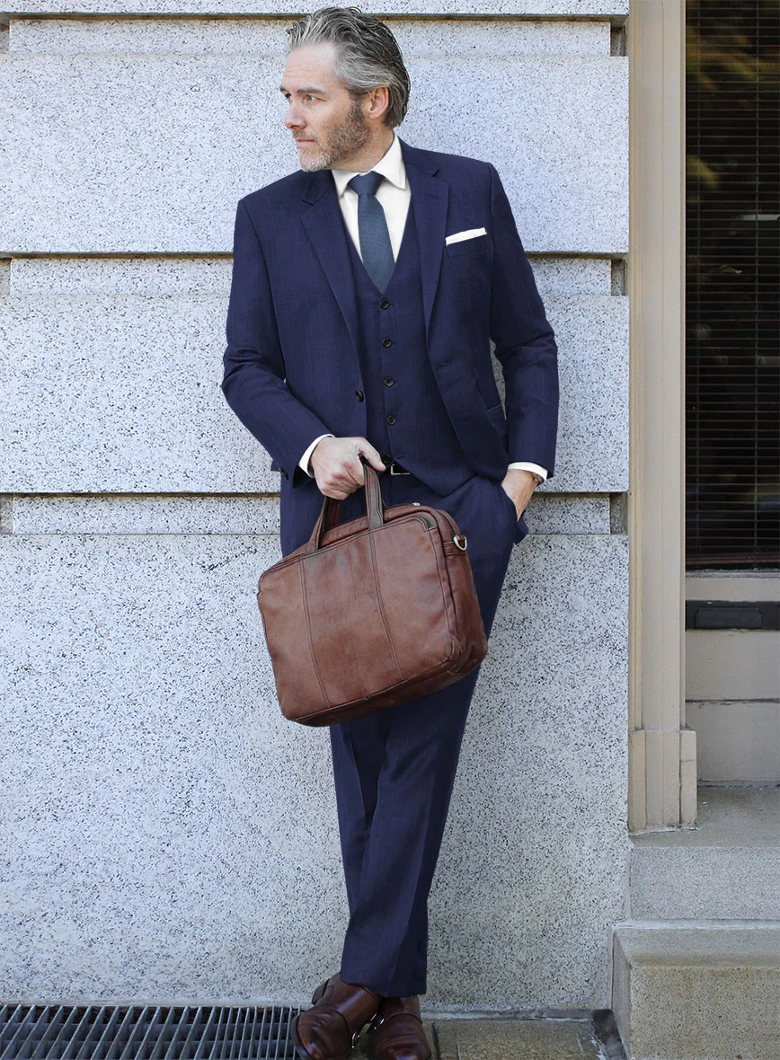 Italian Wool Stretch Eladi Suit - Image 2