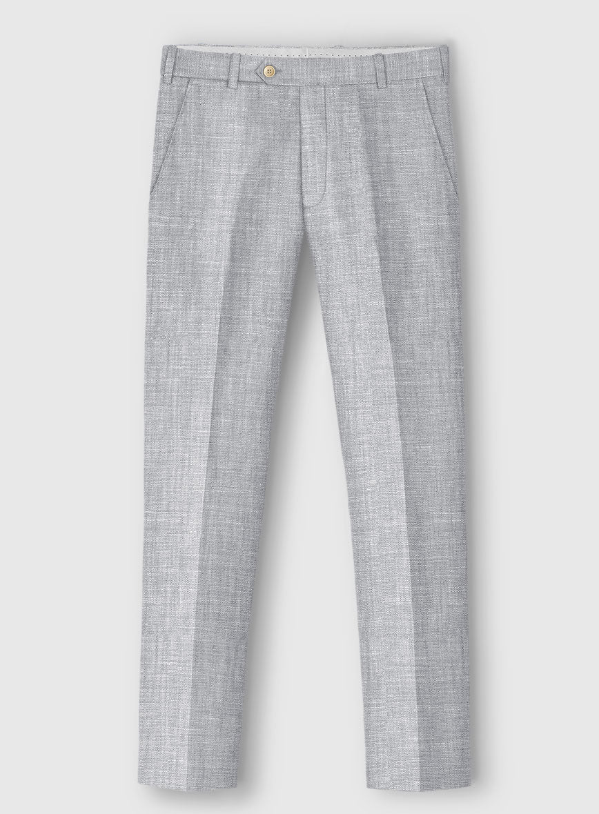 Italian Zod Light Gray Linen Suit - Image 8