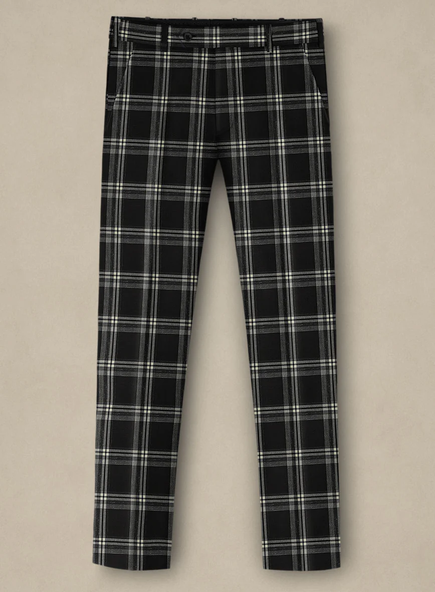 Italiano Murano Oseja Black Wool Linen Silk Suit - Image 5