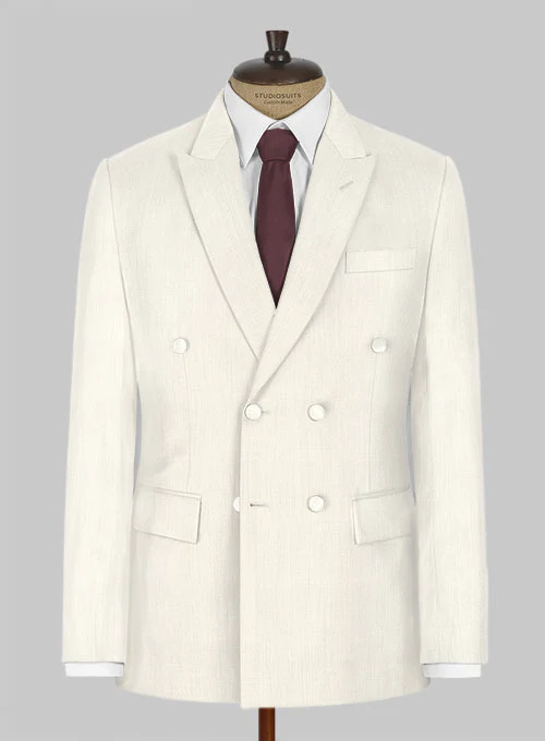 Ivory Double Breasted Dinner Suit - Image 2