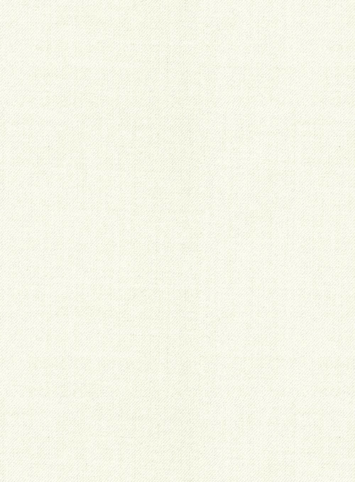 Ivory Double Gurkha Wool Trousers - Image 4