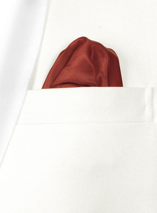 Ivory Wool Tuxedo Jacket - Satin Lapel - Image 2