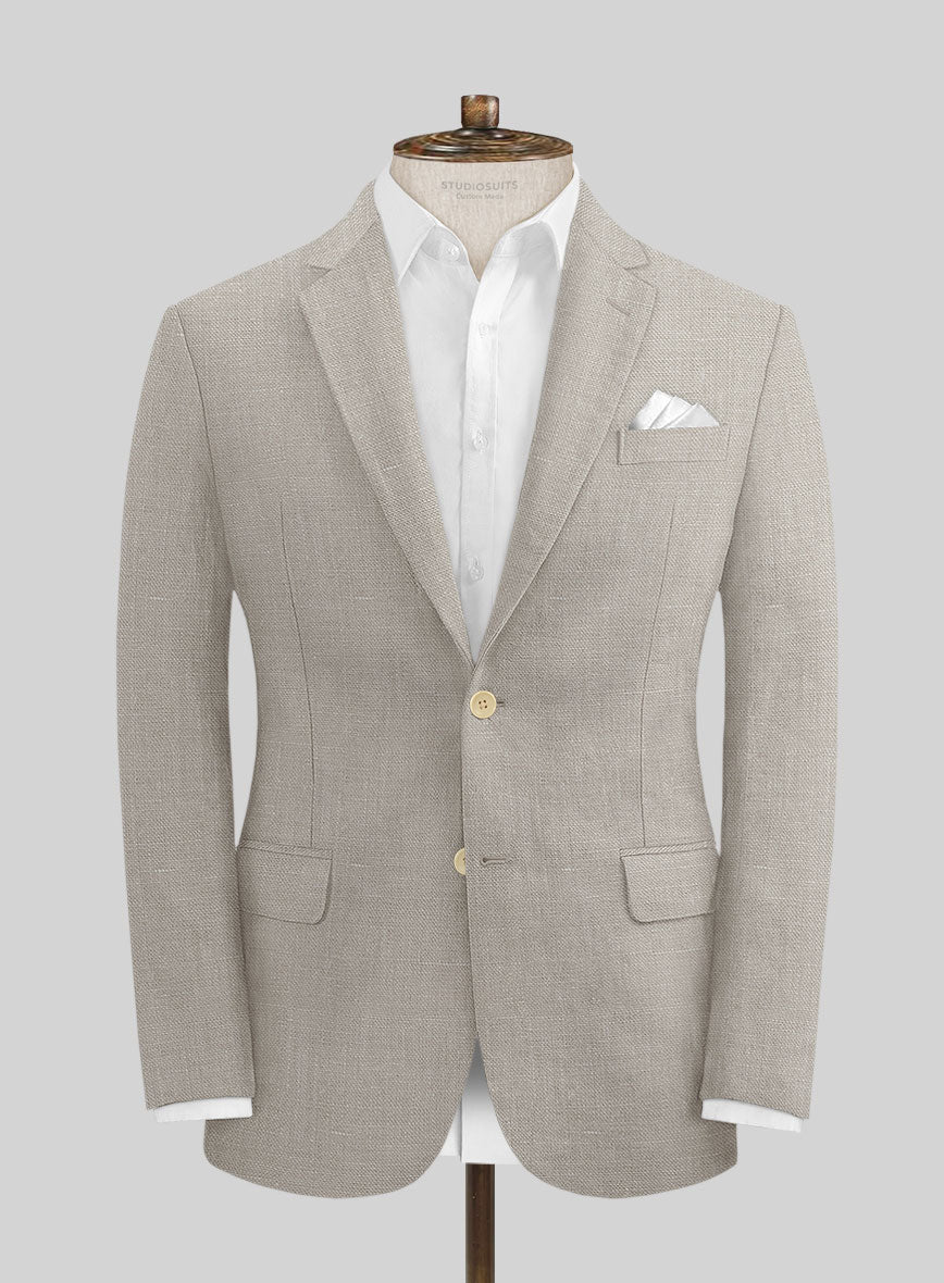 Ivy Beige Linen Jacket - Image 3