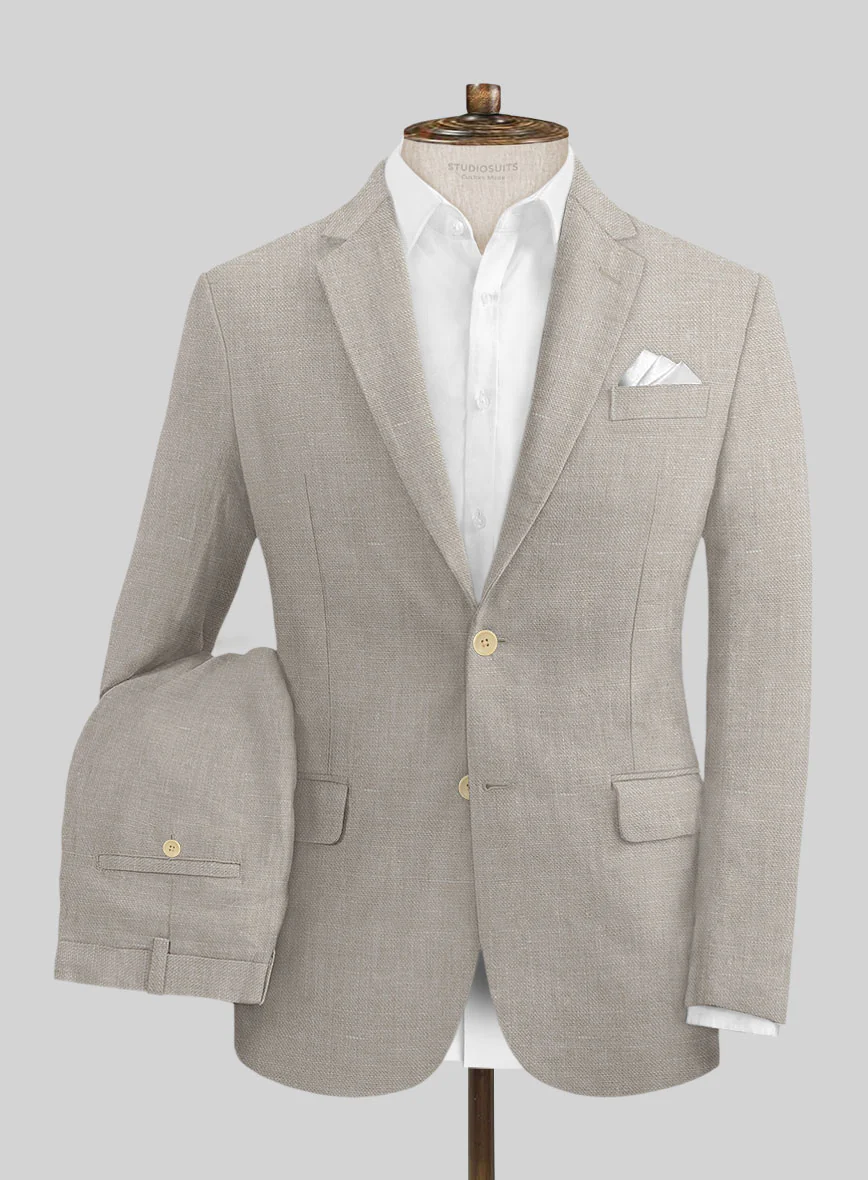 Ivy Beige Linen Suit - Image 2