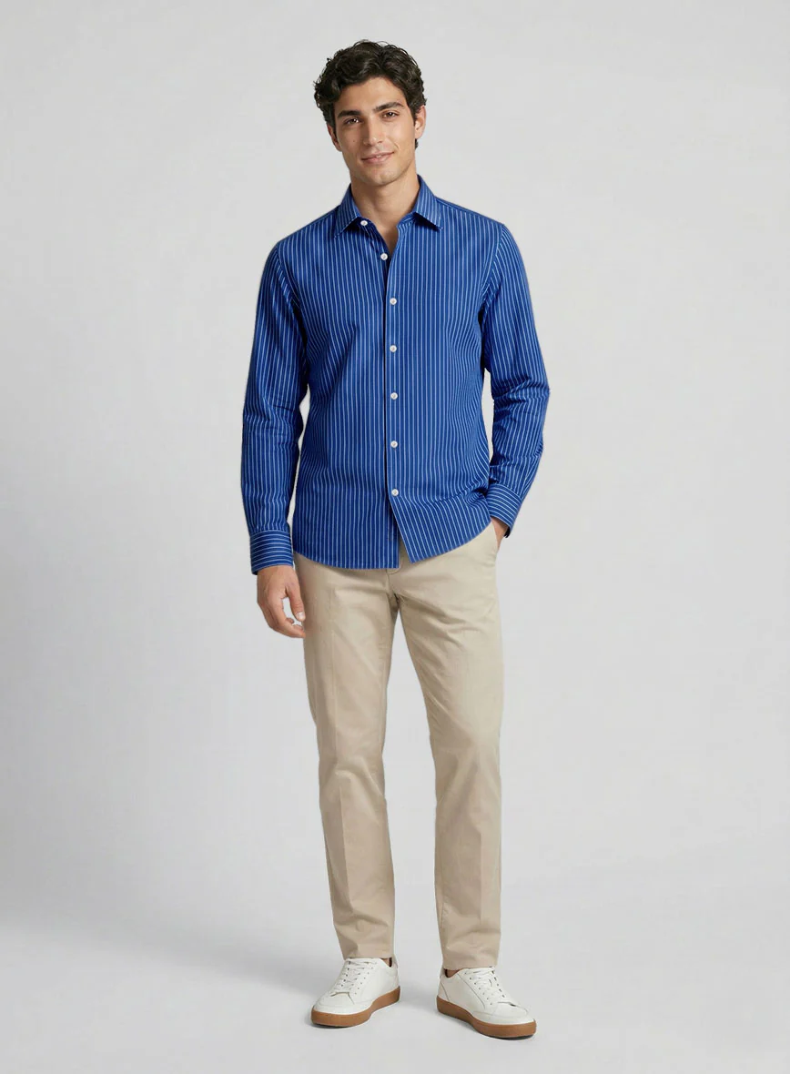 Kensington Line Cotton Shirt - Image 4