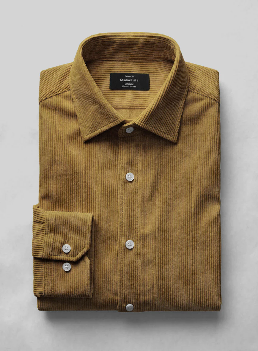 Khaki Corduroy Shirt - Image 2