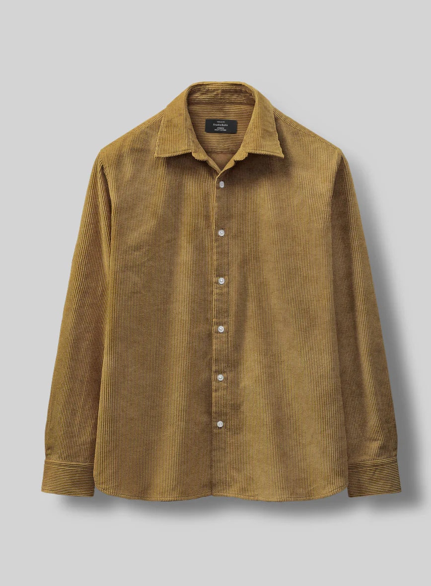 Khaki Corduroy Shirt - Image 3