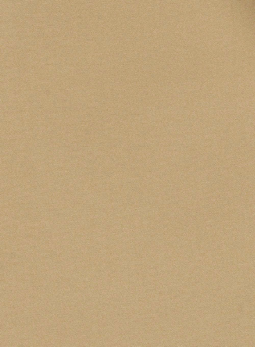 Washed Khaki Feather Cotton Canvas Stretch Chino Pants - Image 4