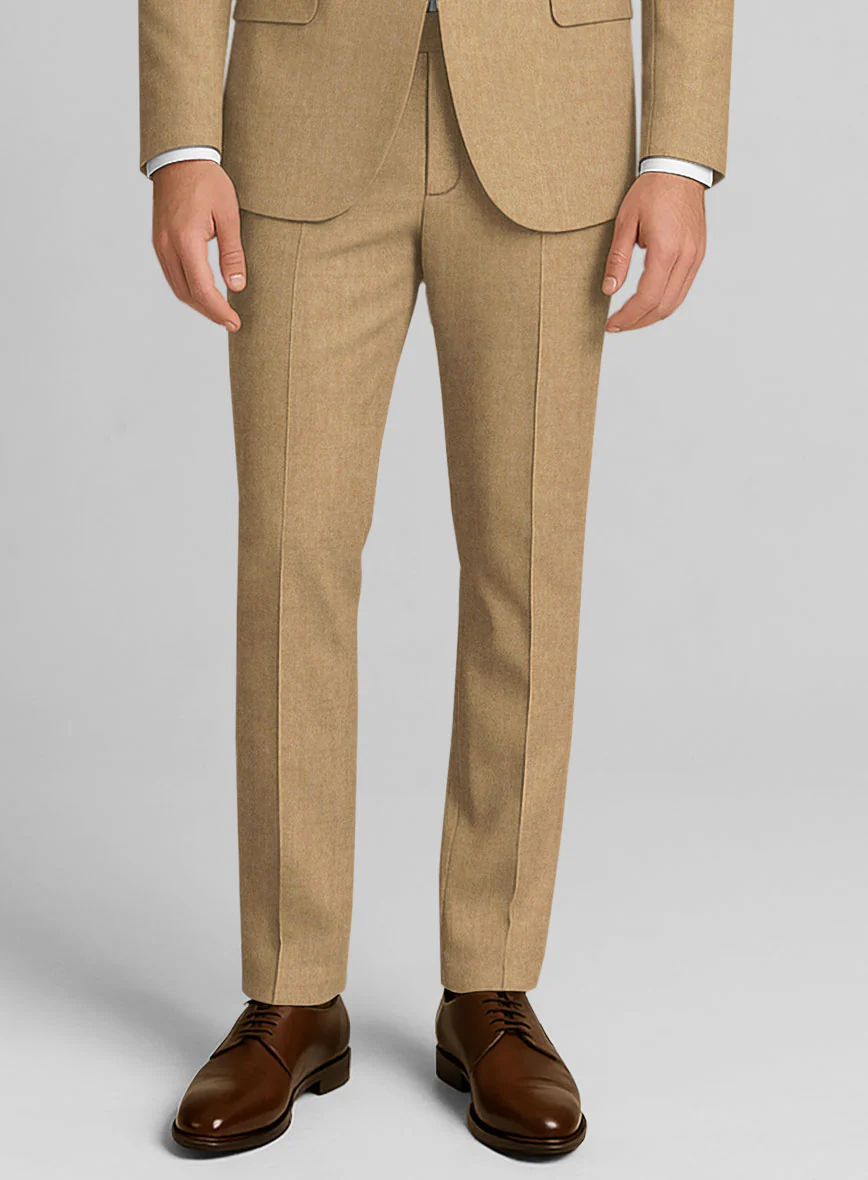 Khaki Flannel Wool Suit - Image 6