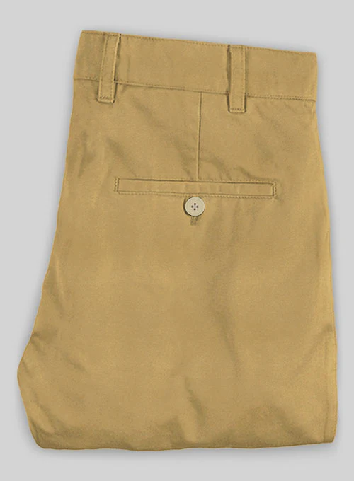 Washed Khaki Stretch Chino Pants - Image 3