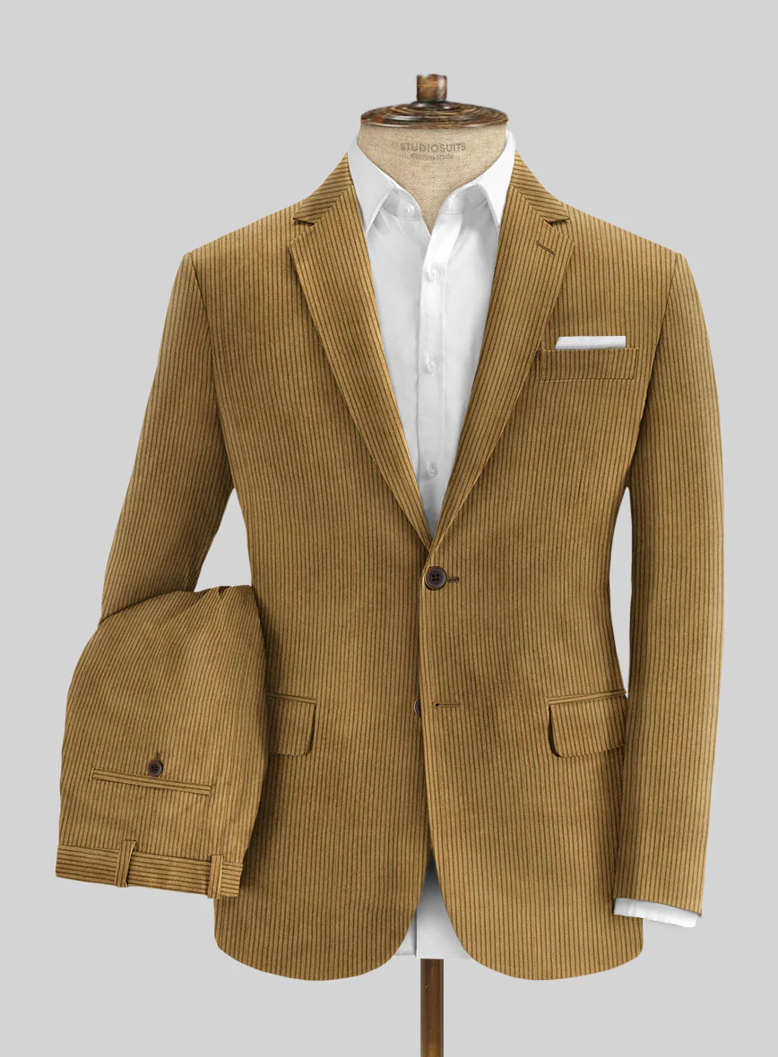 Khaki Corduroy Suit - Image 2