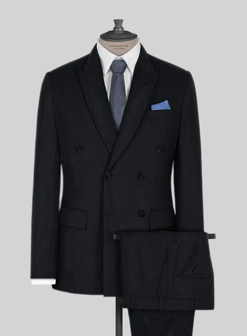 Kingsman Double Breasted Blue Wool Suit - Image 2