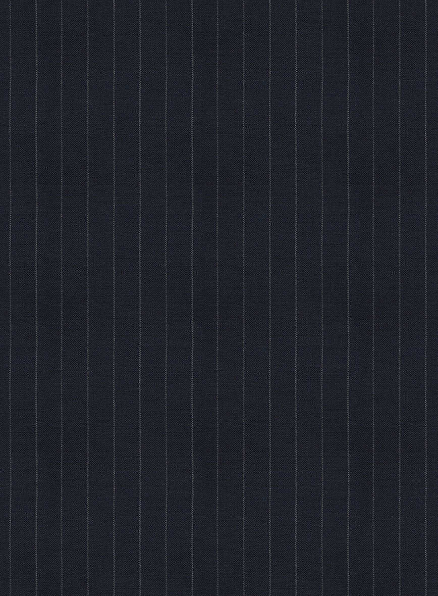 Kingsman Double Breasted Dark Blue Stripe Suit - Image 2