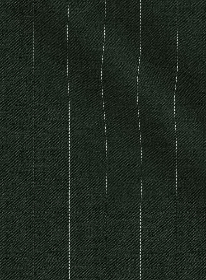 Kingsman Double Breasted Green Stripe Wool Suit - Image 6