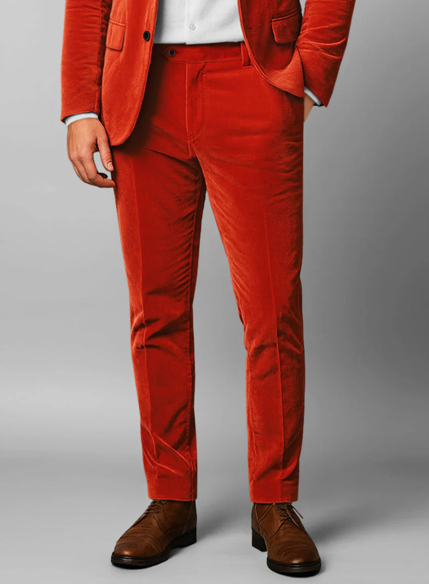 Kingsman Orange Velvet Suit - Image 5