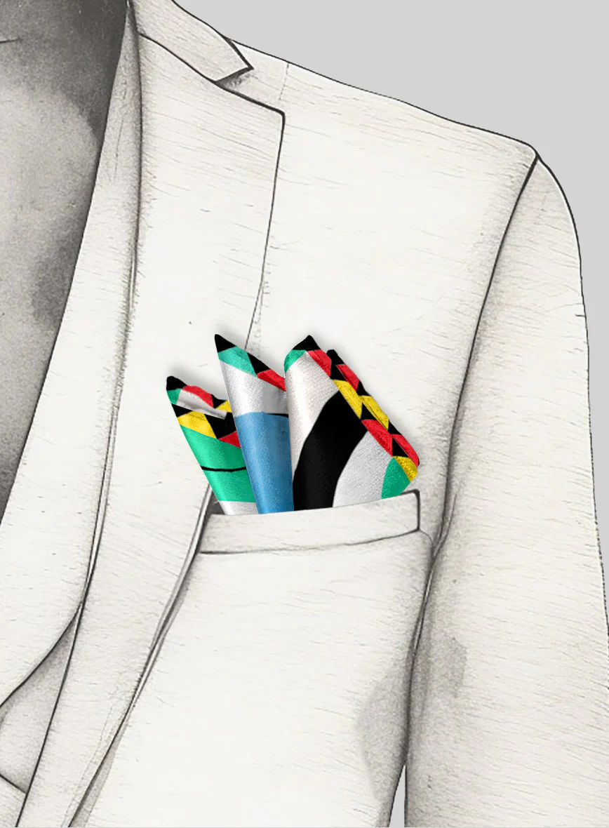 Labyrinte Silk Pocket Square - Image 4