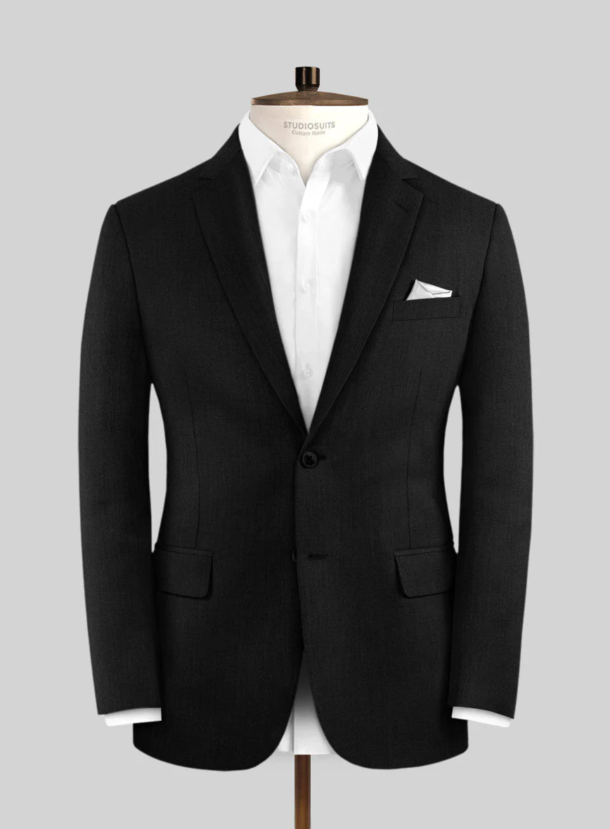 Lanificio Zegna Deep Black Wool Suit - Image 3