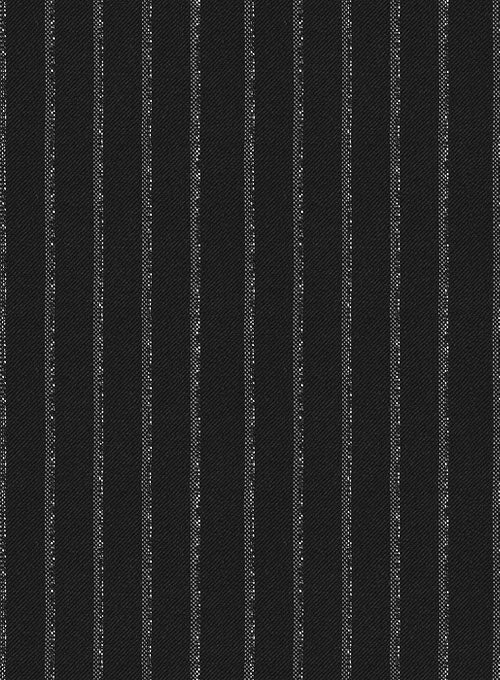 Lanificio Zegna Delice Black Stripe Wool Suit - Image 4